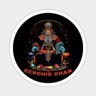Genghis Khan King of the World Magnet
